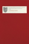 Cover: Victoria County History of Westmorland I - Victoria County History