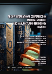 Abbildung von: The 6th International Conference on Materials Science and Manufacturing Technology (ICMSMT) - Trans Tech Publications Ltd