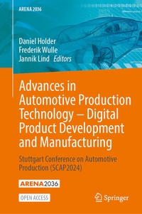 Enlarge image Cover: Advances in Automotive Production Technology - Digital Product Development and Manufacturing - Springer