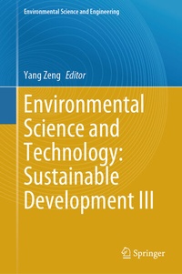 Enlarge image Cover: Environmental Science and Technology: Sustainable Development III - Springer