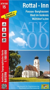 Abbildung von: ATK100-15 Rottal-Inn (Amtliche Topographische Karte 1:100000) - Landesamt für Digitalisierung, Breitband und Vermessung, Bayern
