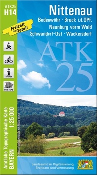 Abbildung von: ATK25-H14 Nittenau (Amtliche Topographische Karte 1:25000) - Landesamt für Digitalisierung, Breitband und Vermessung, Bayern