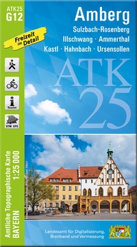 Abbildung von: ATK25-G12 Amberg (Amtliche Topographische Karte 1:25000) - Landesamt für Digitalisierung, Breitband und Vermessung, Bayern