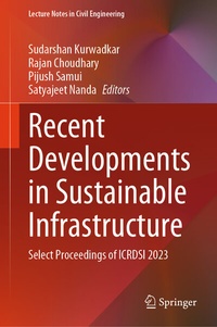 Enlarge image Cover: Recent Developments in Sustainable Infrastructure - Springer