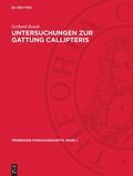 Cover: Untersuchungen zur Gattung Callipteris - De Gruyter