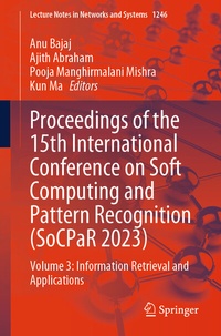 Abbildung von: Proceedings of the 15th International Conference on Soft Computing and Pattern Recognition (SoCPaR 2023) - Springer