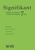Cover: Signifikant 7 - 2025 - wvb Wissenschaftlicher Verlag Berlin