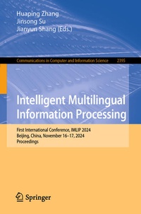 Enlarge image Cover: Intelligent Multilingual Information Processing - Springer Nature Switzerland AG