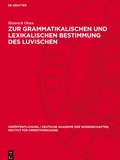 Cover: Zur Grammatikalischen Und Lexikalischen Bestimmung Des Luvischen - De Gruyter