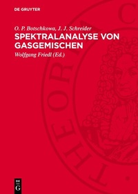 Abbildung von: Spektralanalyse von Gasgemischen - De Gruyter