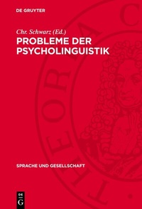 Abbildung von: Probleme der Psycholinguistik - De Gruyter
