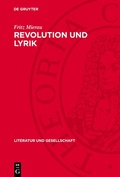 Cover: Revolution und Lyrik - De Gruyter