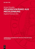 Cover: Volksschw&auml;nke aus Mecklenburg - De Gruyter