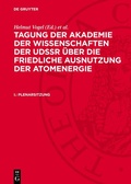 Cover: Plenarsitzung - De Gruyter