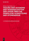 Cover: Sitzung der Abteilung Biologie - De Gruyter