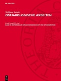 Cover: Beitr&auml;ge zur Sprachwissenschaft und Ethnographie - De Gruyter