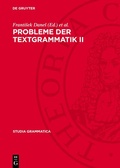 Cover: Probleme der Textgrammatik II - De Gruyter