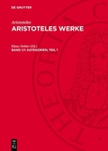 Cover: Kategorien, Teil 1 - De Gruyter