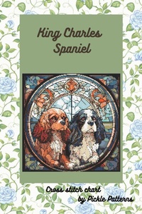 Enlarge image Cover: King Charles Spaniel (Stained Glass Animals) - Pickle Patterns