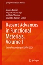 Cover: Recent Advances in Functional Materials, Volume 1 - Springer Nature Switzerland AG