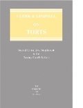 Cover: Clerk & Lindsell on Torts 2nd Supplement - Sweet & Maxwell