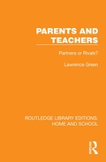 Cover: Parents and Teachers - Routledge