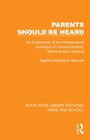 Cover: Parents Should Be Heard - Routledge