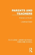 Cover: Parents and Teachers - Routledge
