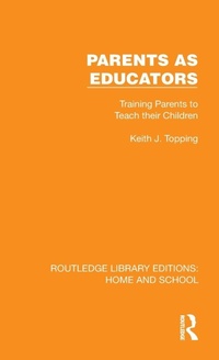 Enlarge image Cover: Parents as Educators - Routledge