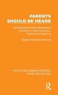 Cover: Parents Should Be Heard - Routledge