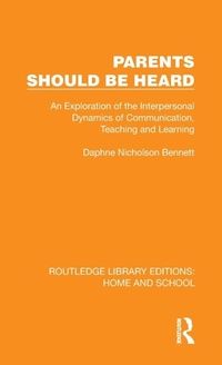 Enlarge image Cover: Parents Should Be Heard - Routledge