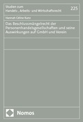 Abbildung von: Das Beschlussmängelrecht der Personenhandelsgesellschaften und seine Auswirkungen auf GmbH und Verein - Nomos