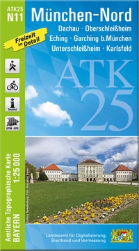 Abbildung von: ATK25-N11 München-Nord (Amtliche Topographische Karte 1:25000) - Landesamt für Digitalisierung, Breitband und Vermessung, Bayern