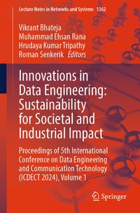Enlarge image Cover: Innovations in Data Engineering: Sustainability for Societal and Industrial Impact - Springer Nature Switzerland AG