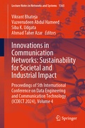 Cover: Innovations in Communication Networks: Sustainability for Societal and Industrial Impact - Springer