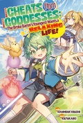 Cover: Three Cheats from Three Goddesses: The Broke Baron's Youngest Wants a Relaxing Life Volume 1 - J-Novel Club