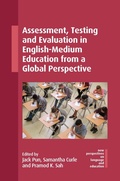 Cover: Assessment, Testing and Evaluation in English-Medium Education from a Global Perspective - Multilingual Matters