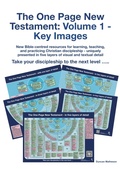 Cover: The One Page New Testament: Volume 1 - Key Images - TTTO Ltd