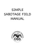 Cover: Simple Sabotage Field Manual - Bigfontbooks