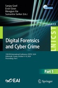 Cover: Digital Forensics and Cyber Crime - Springer