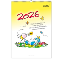 Abbildung von: Oups Wandkalender 2026 - werteArt Verlag