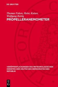 Enlarge image Cover: Propelleranemometer - De Gruyter