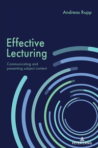 Enlarge image Cover: Effective Lecturing - Peter Lang Verlag