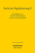 Abbildung von: Recht der Digitalisierung II - Mohr Siebeck