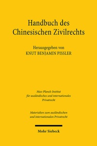 Abbildung von: Handbuch des chinesischen Zivilrechts - Mohr Siebeck