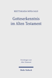 Bild: Gotteserkenntnis im Alten Testament - Mohr Siebeck