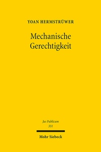 Abbildung von: Mechanische Gerechtigkeit - Mohr Siebeck