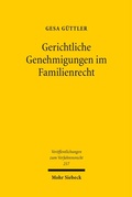 Cover: Gerichtliche Genehmigungen im Familienrecht - Mohr Siebeck
