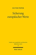 Abbildung von: Sicherung europäischer Werte - Mohr Siebeck