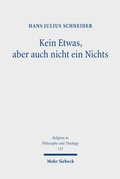 Cover: Kein Etwas, aber auch nicht ein Nichts - Mohr Siebeck